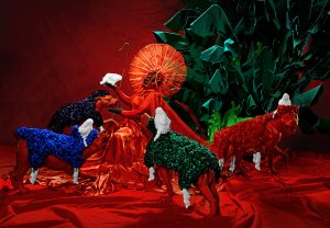 Mary Sibande’s ‘A Red Flight of Fancy’
